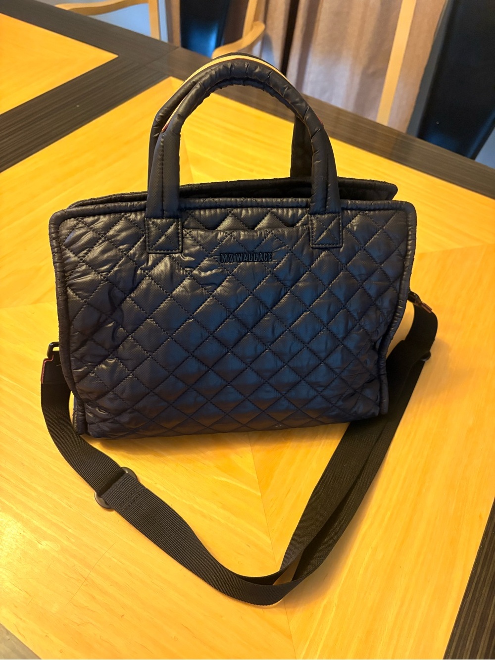 MZ Wallace Quilted Nylon Medium Box Tote